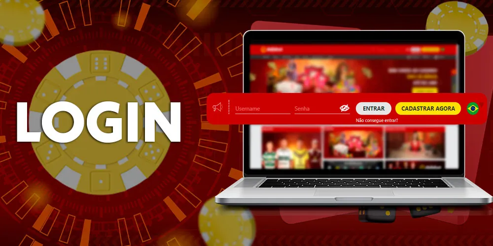 Faça login no site da empresa