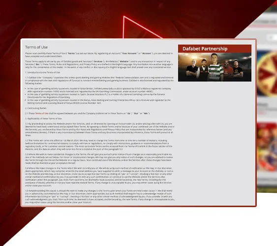 Agree to the terms and conditions