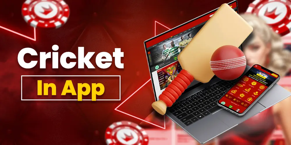 Cricket betting in the mobile version.