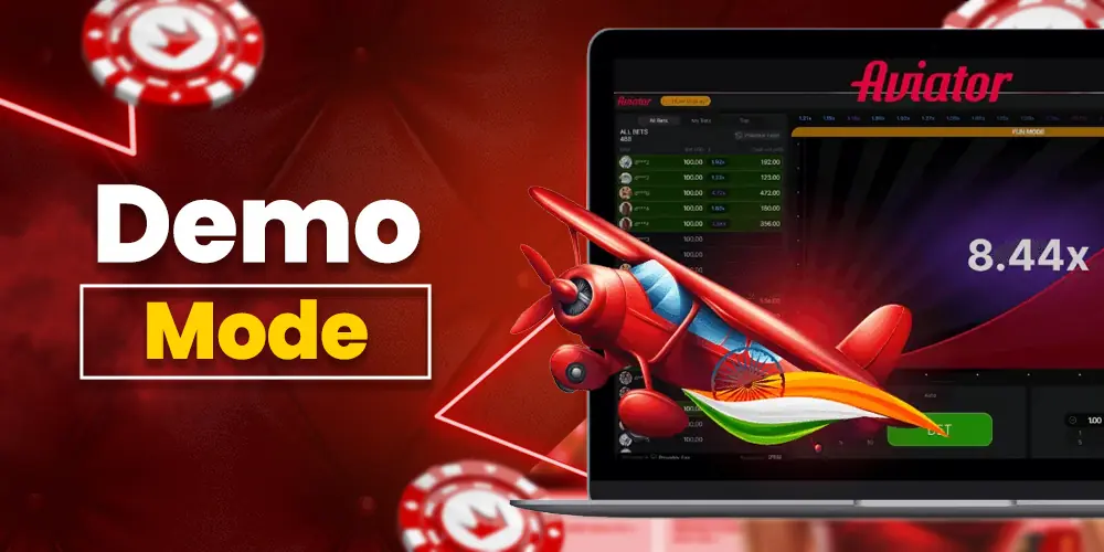Aviator demo mode interface