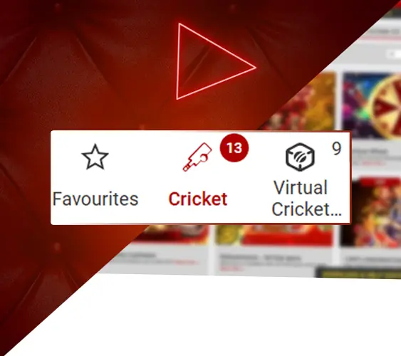 Block with Cricket for online sports betting.