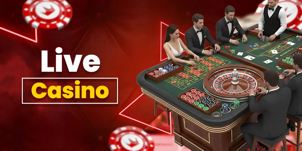 Professional dealers host live casino
